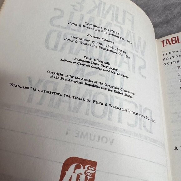 1979 Funk & Wagnalls Standard Desk Dictionary Volumes 1 & 2 A-Z Hardcover READ - Picture 8 of 14